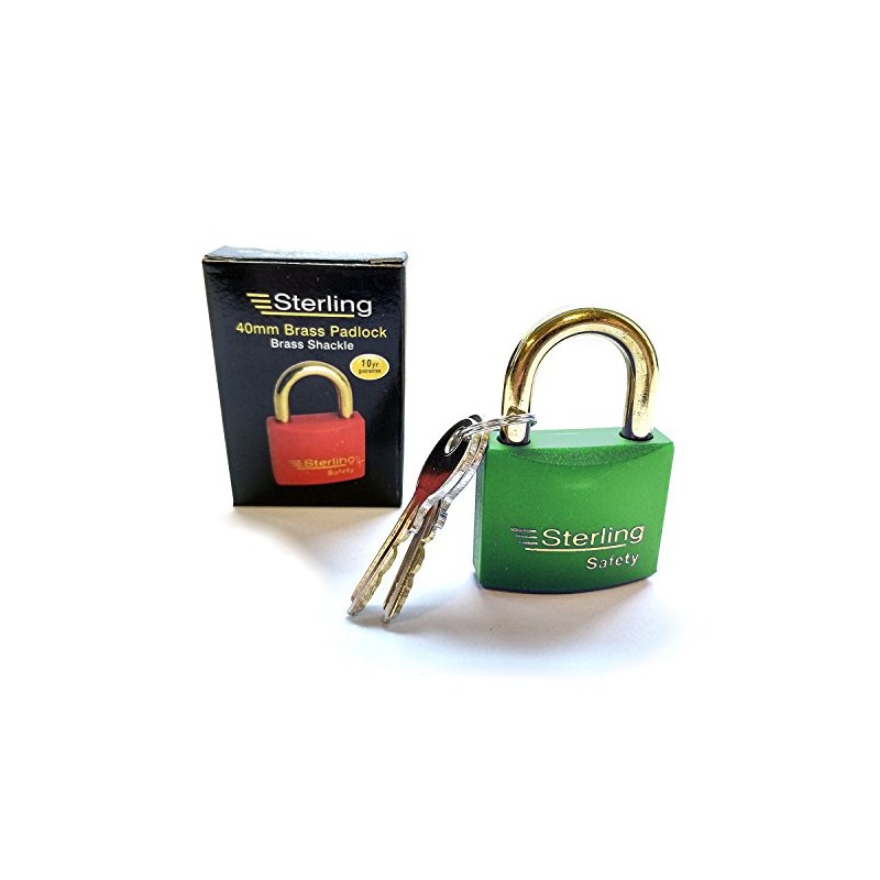 Sterling BL4G 40mm Lock Out Padlocks, Green