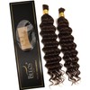 BEEOS Human Boho Hair for Braiding 100g 16 Inch #4