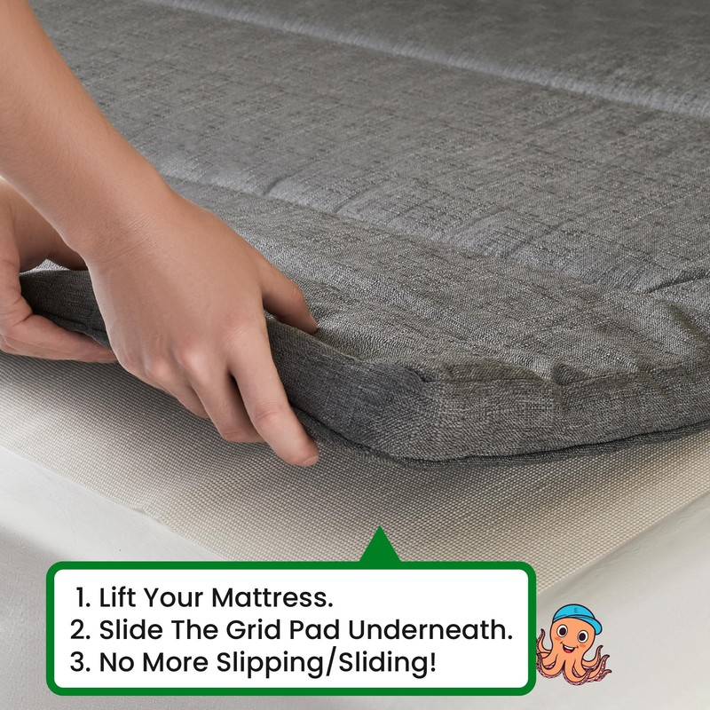 ECOHomes Non Slip Mattress Gripper Pad Stop Mattress, Keep Topper