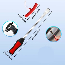 Royouzi Tyre Lever, Tyre Mounting Iron, 23 Suits, 3 x Tyre Lever Mounting Lever Tool, 3 x Wheel Rim Protectors, Tool Kit, 10 Tyre Valve Caps and Caps Tool Set for Motorcycle, Bicycle