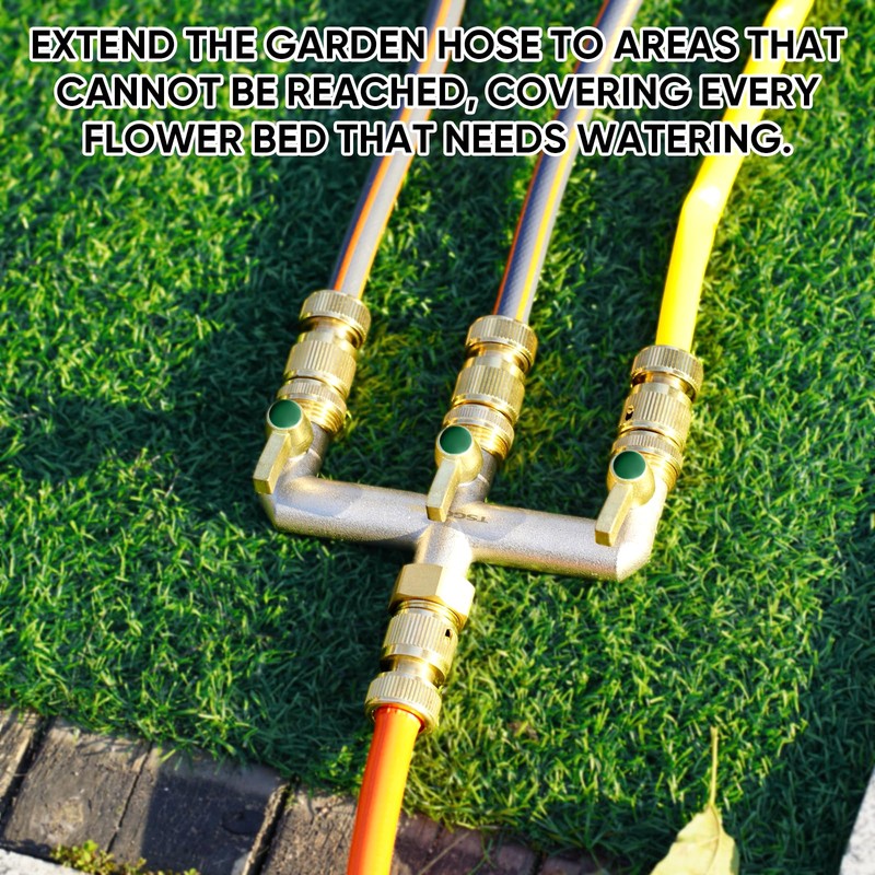 3/4 Inch Garden Hose splitter,Designed for installing multiple irrigation system