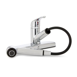 Plumb Pak B1812-50 Single Handle Non-Metallic Faucet, Chrome