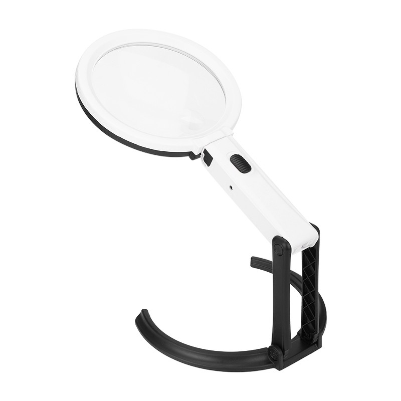 130mm Thick Table Magnifier LED Lighted Magnifying Glass Lamp Magnifier