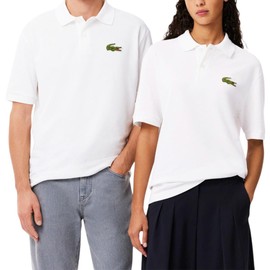 Lacoste Mens Original L.12.12 Loose Fit Polo Green Croc, White, Large