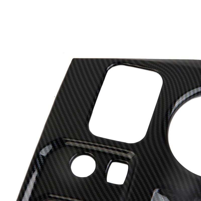 crosselec Carbon Fiber Center Console Cup Holder Wireless Charging Panel