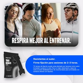 Sleep Ritual 60 Tiras Nasales Ideales para Uso Nocturno o Deporte | Dotación para 2 Meses, Hipoalergénicas y con Firme Fijación, Libres de Látex