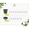 Garronda Flower Pot Saucer GD-0026 (Black, Diameter 17 cm, Height