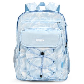 Choco Mocha School Backpack for Teen Girls Boys Travel Backpack for Girls Middle School lightweight Large Bookbag 17 Inches,Baby Blue