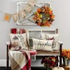 4pcs Fall Pillow Covers Throw Pillowcase Autumn Pumpkin Thanksgiving Decor