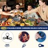 2PCS Collapsible Drink Carrier,Portable All Inclusive Drinks Carrier Tray Holiday