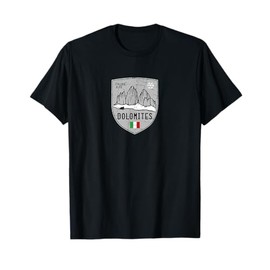 Dolomites Mountain Tre Cime Italy Emblem T-Shirt