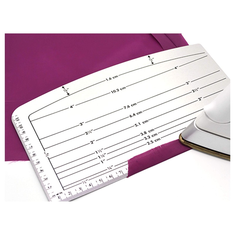 Dritz Ezy Hem Gauge, Nickel with Black Printing