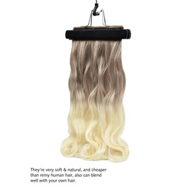 Yamel Weft Hair Extensions Sew in Weave Silky 1 Bundle Hair Weft 100 Grams Ombre Light Brown to Blonde Soft Wavy Synthetic Hair Bundles