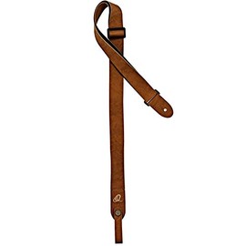 Ortega Guitars Vegan Ukulele Strap - Adjustable Length - Vegan Series - Includes Connect Strap Adapter - Brown (OSVU-TN)