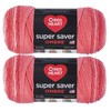 Red Heart E305.3967P02 Super Saver Jumbo Yarn, Acrylic, Sea Coral