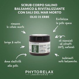 PhytorelaxLaboratories Vegan & Organic Kräuteröl, 31 Kräuter, Salzlösung, Balsamico und Revitalisierend, 500 ml