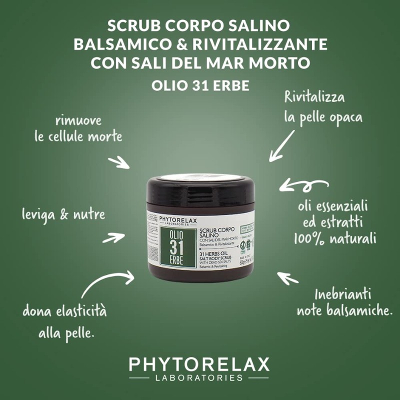 PhytorelaxLaboratories Vegan & Organic Kräuteröl, 31 Kräuter, Salzlösung, Balsamico und