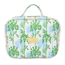 Lilly Pulitzer 4 Piece Travel Toiletry Bag, Cute Luggage Case for Adults, Zipper Pouch Set for Cosmetics, Small Pouch Bag for Supplies, Makeup or Toiletries (Swayin in the Breeze)