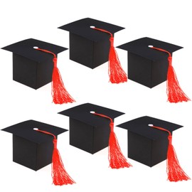 HOWAF 30 Graduation Decorative Graduation Cap Gift Boxes Graduation Hat Gift Boxes Box with Red Tassels Graduation Hat Gift Boxes Exam Passed Graduation Gift for ABI Graduation 2023 Gifts