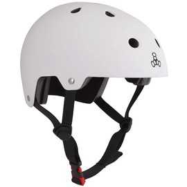 Triple 8 Pads White Dual Certified Rubber Helmet