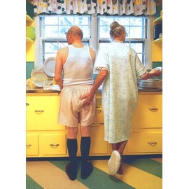 Woman Goosing Husband Valentine's Day Card