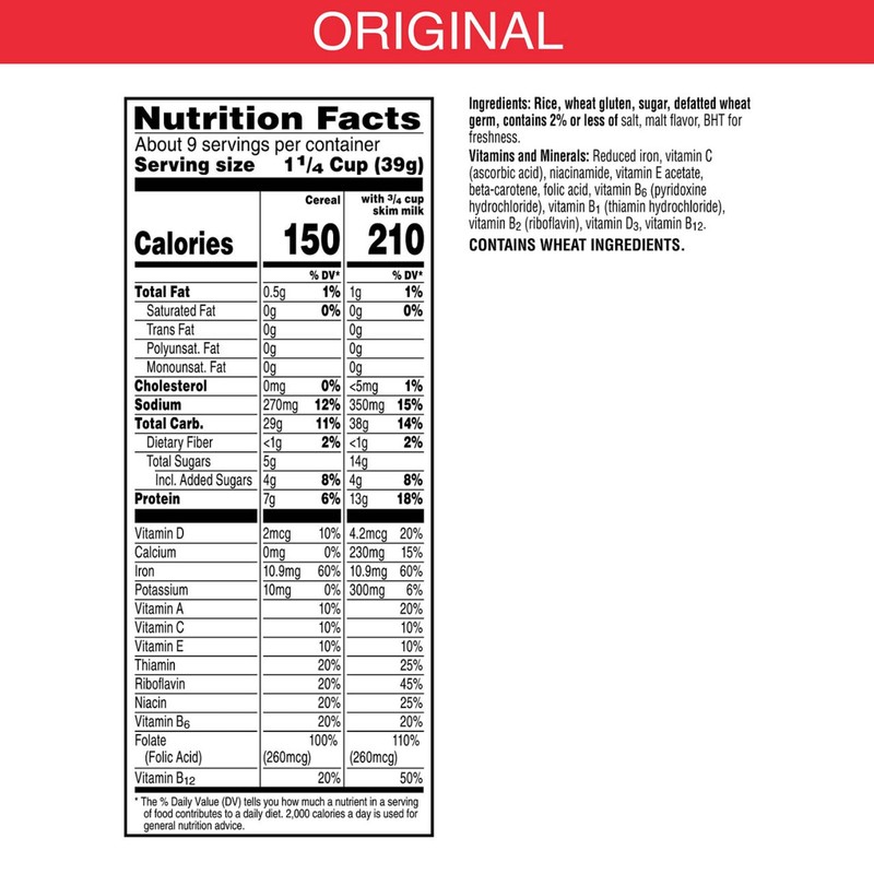 Kellogg's Special K Breakfast Cereal, Family Breakfast, Fiber Cereal, Large