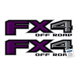 Decal Mods FX4 Off Road Decal Replacement Sticker for Ford F150 (2015-2020) Purple - FPUR [Set of 2] | FH5A4