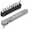 MULWARK 11pc Right Angle Screwdriver 1/4 Mini Ratchet Wrench Close