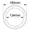 1 Inch Speaker Spacers Designed for 6.5 Inch Speakers (Set