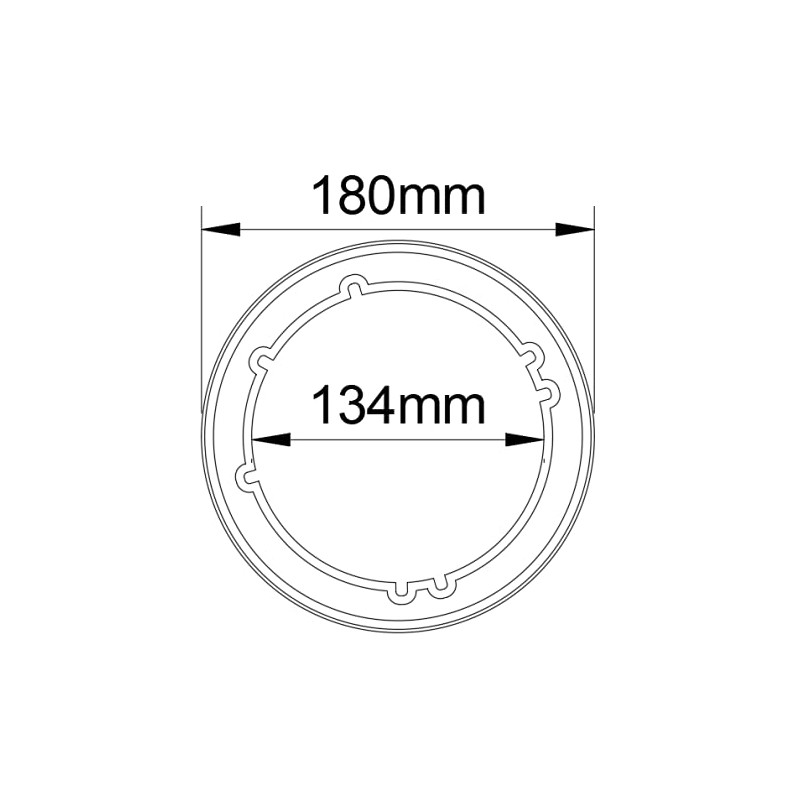 1 Inch Speaker Spacers Designed for 6.5 Inch Speakers (Set