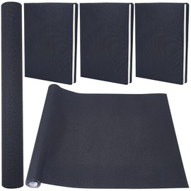 CRASPIRE 51 x 11.8inch Linen Book Cloth for Book Binding Fabric Surface Paper Backed Bookcover Books Album Scrapbooking Archival DIY Covering Protector Bookcloth Bookbinding Supplies Black