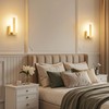 Joosenhouse Modern LED Wall Sconce Set of 2, Brass Warm