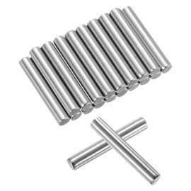 uxcell 25 Pcs 4mm x 25mm Shelf Pins, Shelf Pegs Shelf Dowel Pins, Adjustable Shelf Support Pins Fasten Elements Stainless Steel Silver(0.15 x 0.98 Inch)