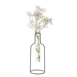 balvi flower base bottle silhouette vase