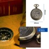 eMagTech Retro Style Portable Camping Survival Compass Metal Pocket Compass
