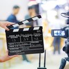Relaxdays Filmklappe Holz, Regieklappe, Synchronklappe, Clapperboard, beschriftbar, Deko, H x