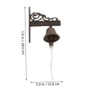 GRIRIW Iron Material Door Chime Charming Vintage Design Hanging Wall