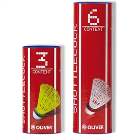 Oliver Nylonball Pro-Tec5 white 6 Nylonshuttles shuttelcocks white: Oliver Nylonball Pro-Tec5 white 6 Nylonshuttles shuttelcocks white