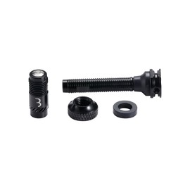 BBB Cycling CoreCap AL Tubeless Valve Set - Lightweight Aluminum - 40mm - 300% More Airflow - Universal Pump Compatibility - 2 Pack - Black - BTI-166