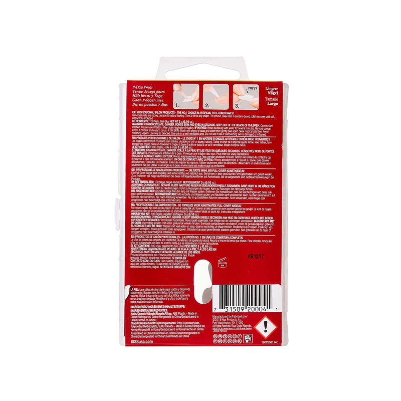 Kiss 100 Tips Curve Overlap Long Length (Pack of 6)