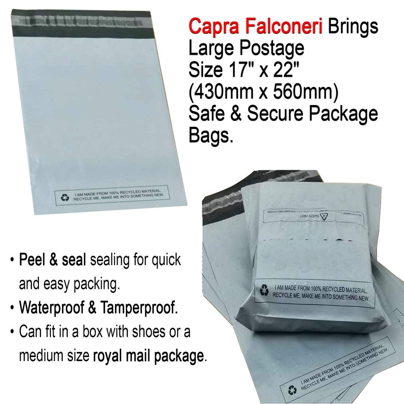 Large 25x Grey Mailing Bags 17” x 22” Polythene Self