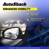 AutoShack Passenger Mirror Power Smooth Non-Heated Non-Folding Replacement for 2006-2012