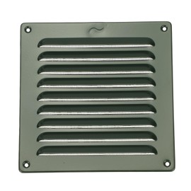 PATIKIL 8x8 Inch Aluminum Vent Cover, Screen Air Grille Ventilation Cover HVAC Louvered Grill for Home Kitchen Fireplace Bathroom Wall Ceiling, Green