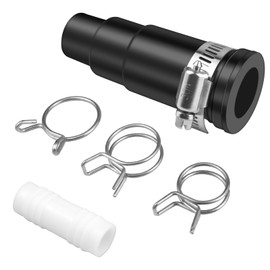 Dishwasher Drain Hose Adapter, Compatible with Garbage Disposals, Dishwasher Connector Kit, Include 1 Inlet Connector, 1 Hose Clamp & 3 Spring Clamps, for Garbage Disposals