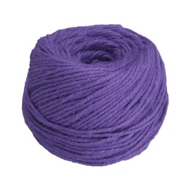 uxcell 328 Feet Natural Jute Twine String,3mm Thin Garden Twine Rope Colored Plant String Cord for DIY Art Crafts Gift Wrapping Decoration Packing Gardening Plant Hanger,Purple