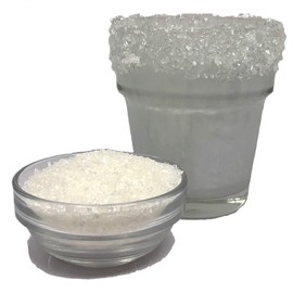 Snowy River Clear Cocktail Sugar - Kosher Certified Naturally Clear Cocktail Rimmer (8oz, Medium Crystal)