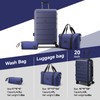 HOTEEL Luggage Set 3 Piece Expandable ABS+PC Hardshell Carry on