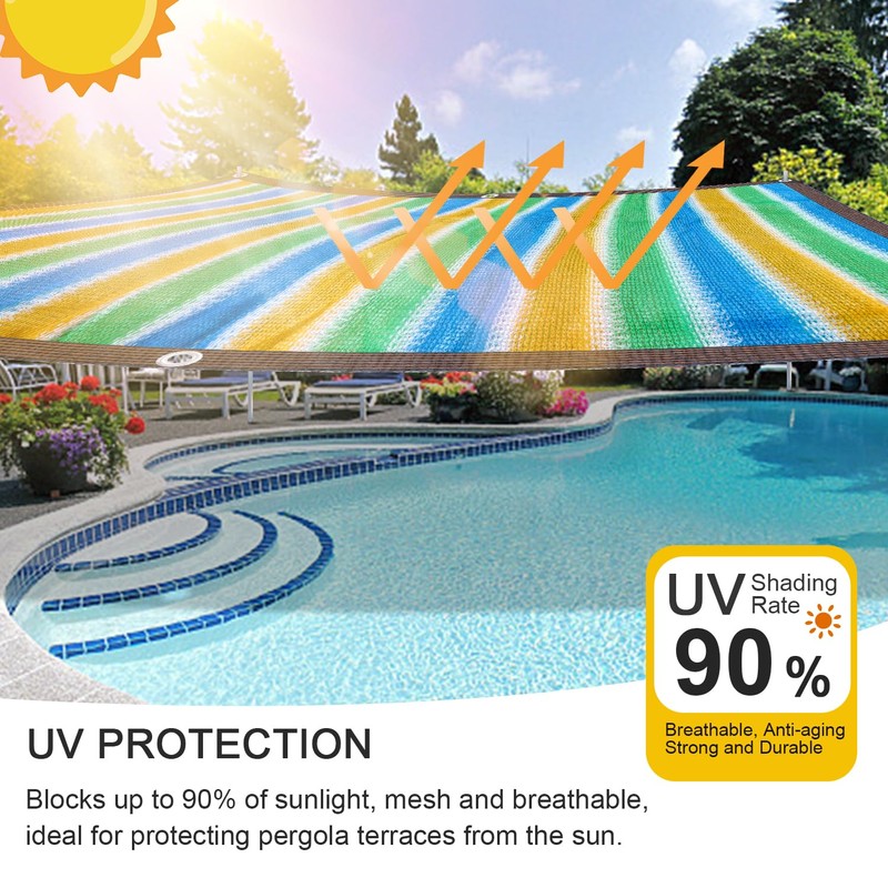 Shade Net with Eyelets, Awning 2 x 3 m, Shade