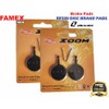 Bicycle Brake Pads for Zoom Brake, 2 Pairs, Semi-Metal Disc