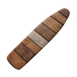 KUIFORTI 3D Wood Print Ironing Board Covers Standard Size,Brown Wood Print Non-Slip Thick Ironing Board Protective Covers Washable Table Cloth Fashion Home Decorations
